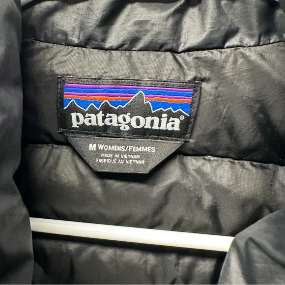 Patagonia Women's Black Puffer Vest Goose Down Outdoor Athletic Hiking Medium - Picture 5 of 7